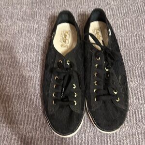 Women’s Black lace Keds